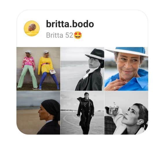 Instagram Account von @britta.bodo