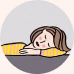 schlechter Schlaf Müdigkeit in den Wechseljahren I Illustration: Anja von Bodecker