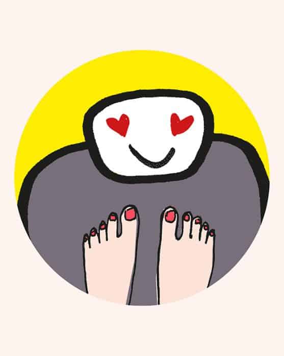 Happy mit dem Körpergewicht I Illustration_ Anja von Bodecker