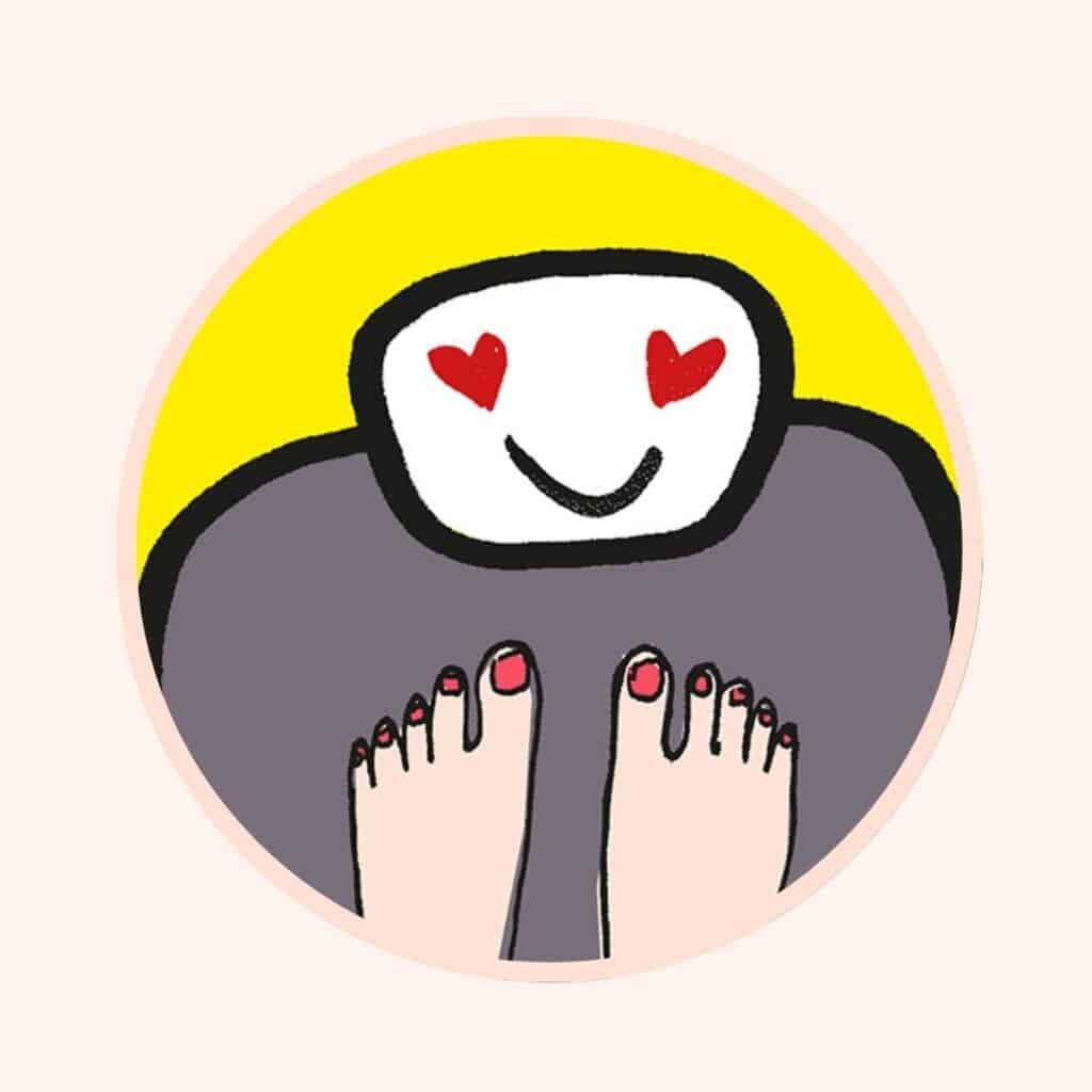 Happy mit dem Körpergewicht I Illustration_ Anja von Bodecker
