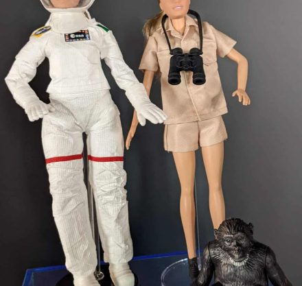 Jane Goodall als Barbie und Astronautin Samantha Cristoforetti - Barbie Dream Gap Project