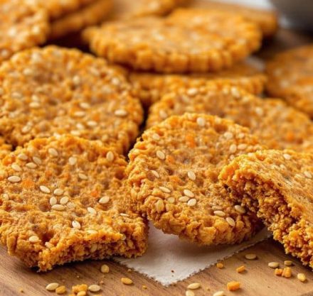 Karotten Leinsamen Cracker