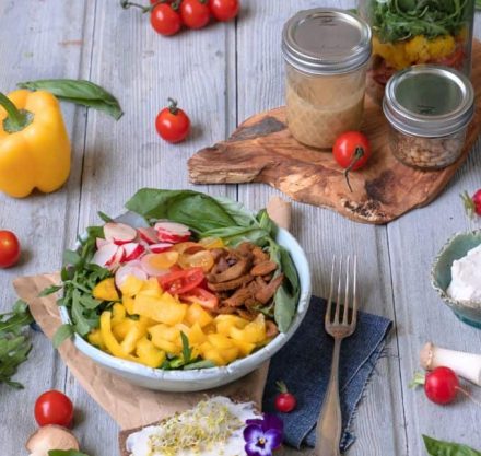 Mediterrane Salat Vielfalt im Glas I Foto Katja Mathes